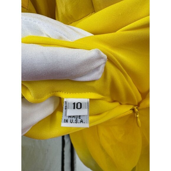 Naeem Khan Gown Yellow Tulle Crystal Halter US 10 – Runway Spring 2018 - Picture 15 of 15